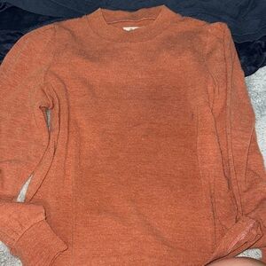 Madewell Burnt Orange Knit Top